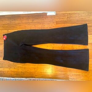 Spanx NWT sz Large Tall . Black suede trouser pant